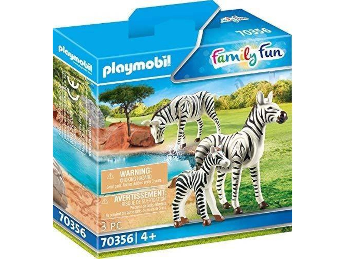 PLAYMOBIL: Cebras con bebe - 70273 (Edad Mínima: 4 - 3 piezas)