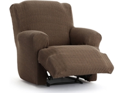 Funda de Sillón Relax XL EYSA Premium Jaz Tejido Multielástico (110 x 80 x 120 cm - Poliéster y Algodón - Marrón)