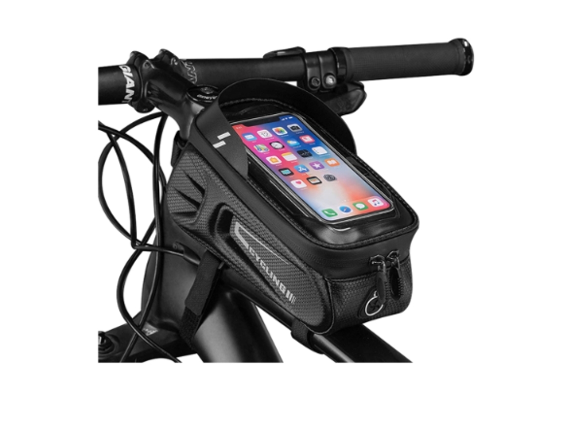 Bolsa multifuncional impermeable para cuadro de bicicleta para viajes al aire libre con pantalla táctil para teléfonos inteligentes. YEMAESRE