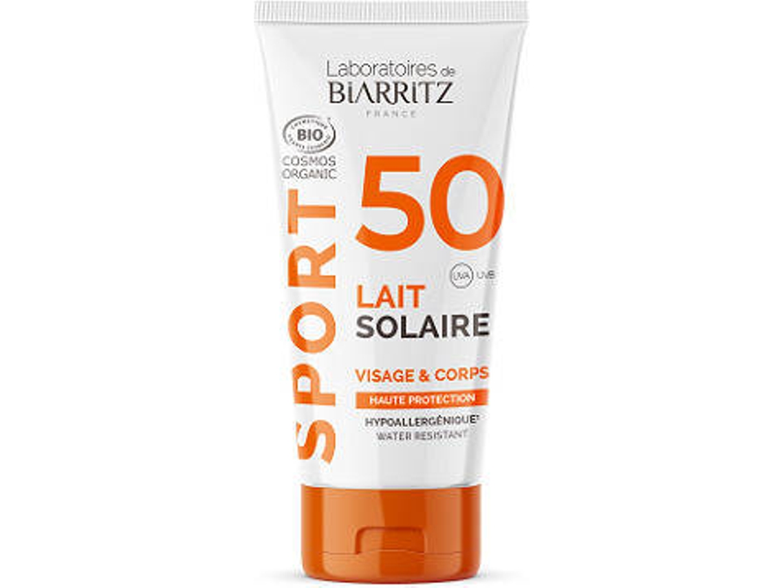 Leche Solar Facial LABORATÓRIOS DE BIARRITZ Sport by Alga Maris SPF 50 (50 ml)