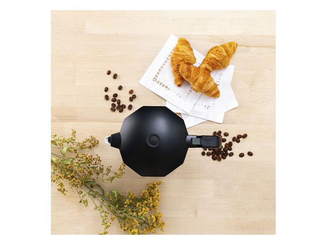 Cafetera BIDASOA Blanco Negro Aluminio 12 Kopjes