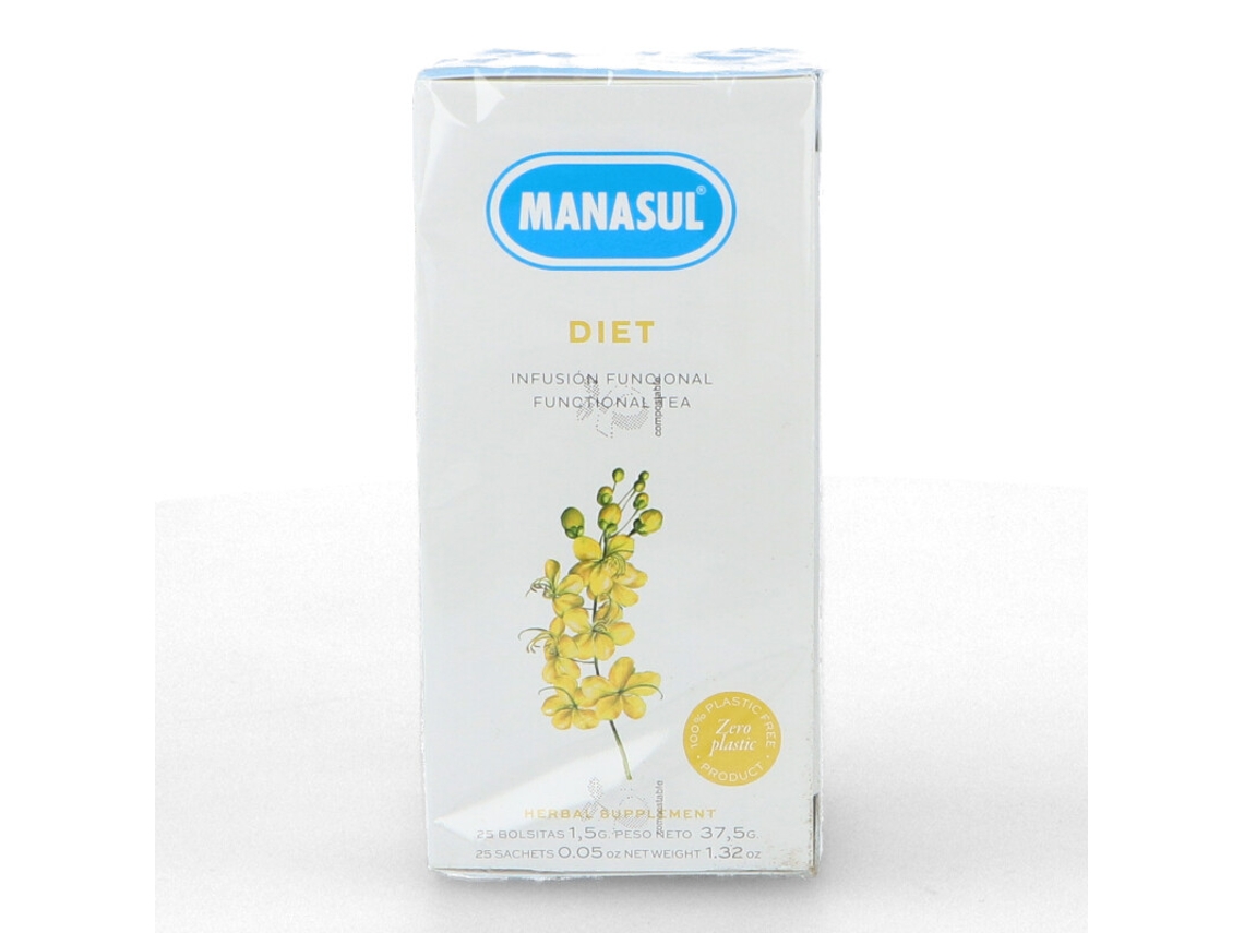 Complemento Alimentar MANASUL Manasul Diet 25 Bolsitas