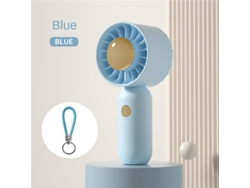Mini Ventilador De Mano (azul), 3 Velocidades, Batería Recargable De 500 Mah, Te Mantiene Fresco Este Verano.
