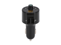 Transmisor FM para coche con Bluetooth y manos libres con carga USB
