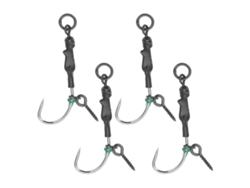 Aparejo Ronnie Para Pesca De Carpas Con Anzuelo Sin Muerte Recubierto De Ptfe Para Agua Dulce Y Salada N.° 4
