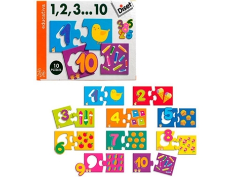 Juego Educativo DISET 1 2 3 ...10 (Edad Mínima Recomendada: 3años)