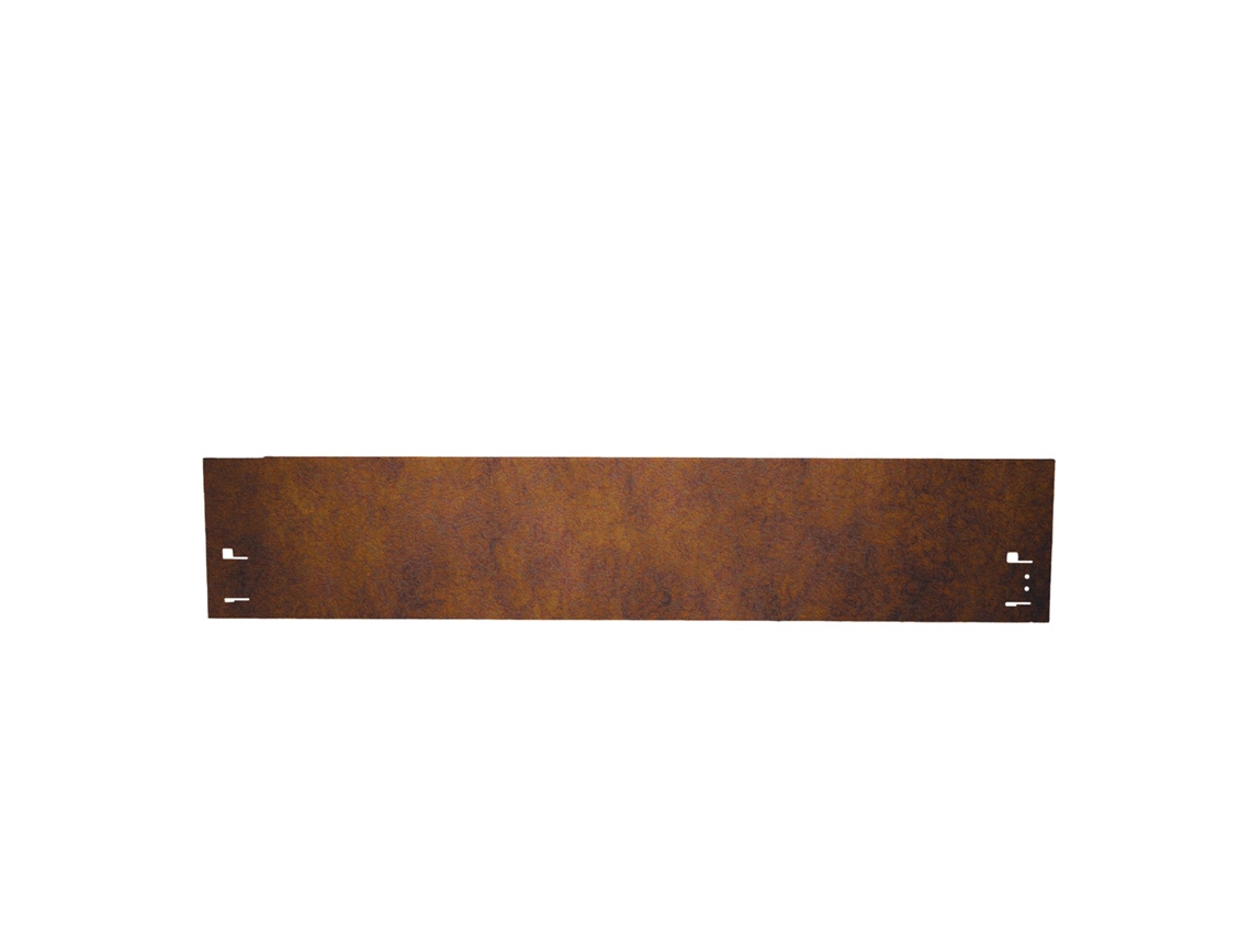 Borduras jardin acero corten de 113 cm de longitud, 13,5 cm de altura GREEN-SPLIT