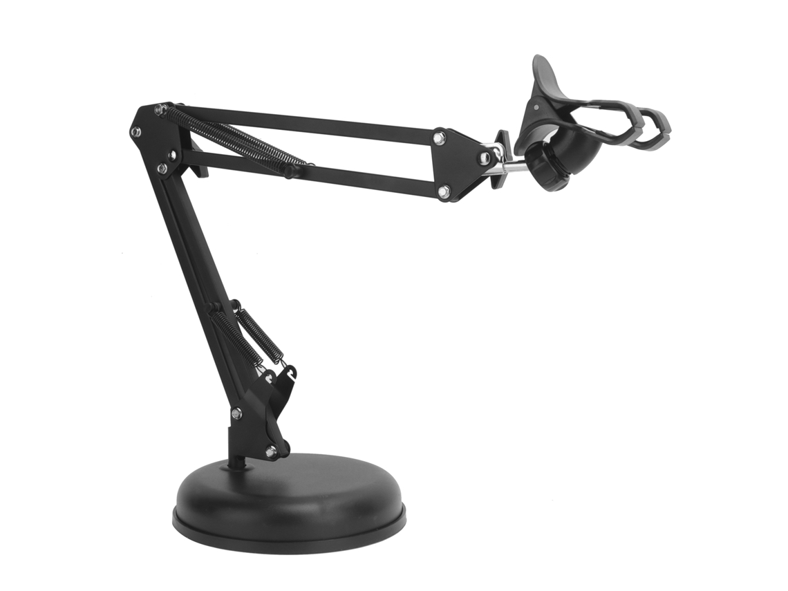 Soporte para cámara web para teléfono móvil (giratorio y con brazo plegable largo)