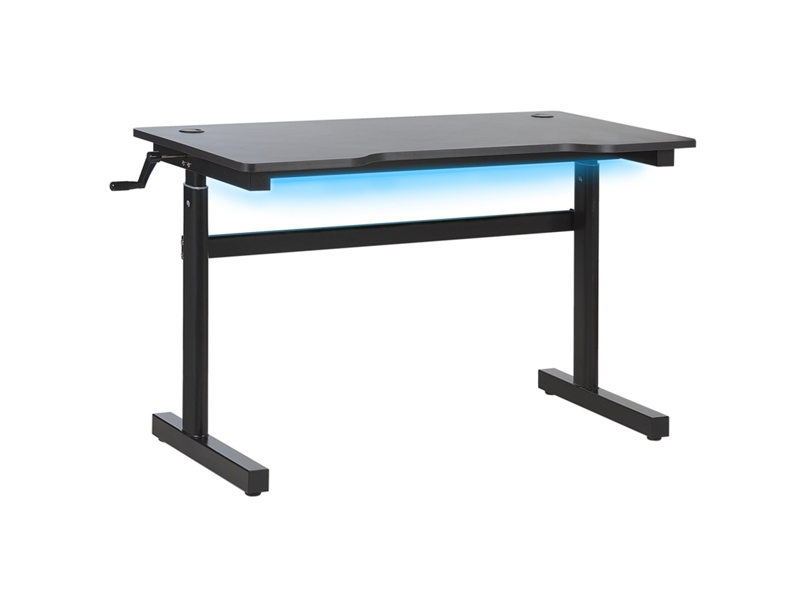 Escritorio gamer BELIANI Durbin de MDF Negro 120x60x114