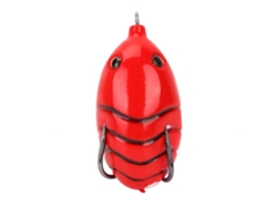 Señuelo De Rana De Silicona Realista Con Doble Anzuelo Para Pesca (rojo)