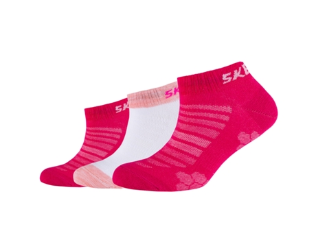 Medias de Niña SKECHERS Mesh Ventilation Socks Poliéster Rosa (27/30)