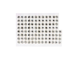 100 Ojos Artificiales Para Peces De 10 Mm, Adhesivos 3d Para Señuelos De Pesca Y Accesorios De Pesca, Color Plata.
