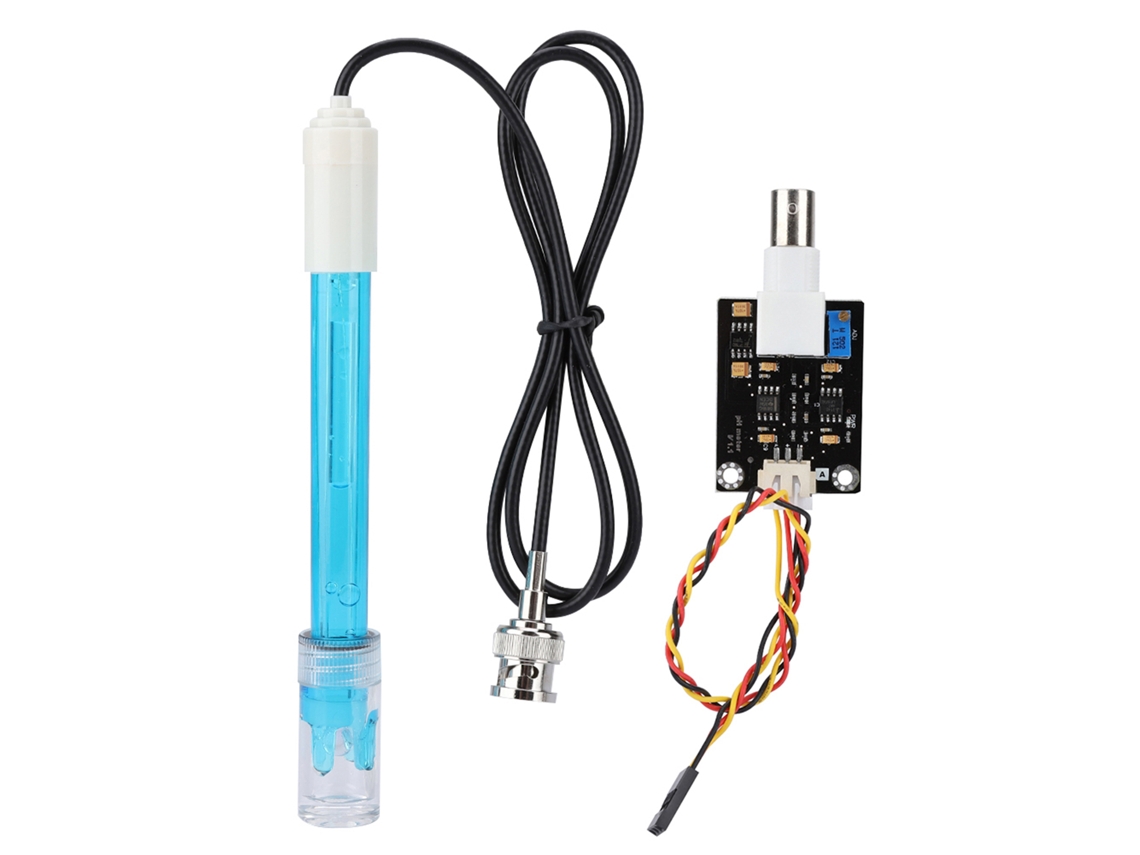 Módulo Sensor De Ph, Electrodo De Sonda Compuesto Bnc, 0-14 Ph, Precisión ±0,1 Ph, 5 V