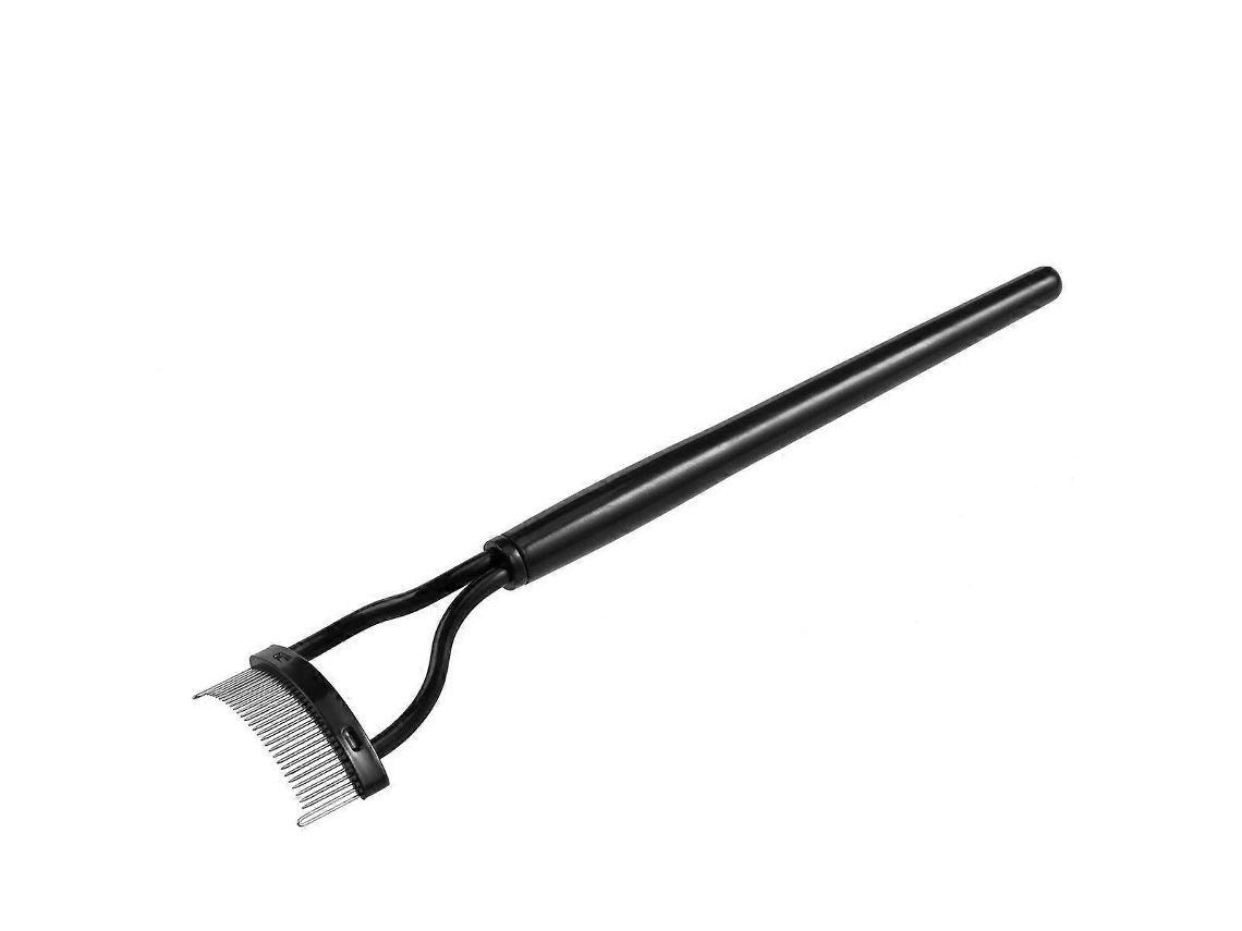 Peine para pestañas, rizador, maquillaje, rímel, aplicador, cepillo para cejas Jinyubo Store (negro)