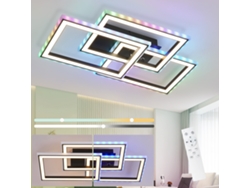 Zmh Lámpara De Techo Led Rgb Con Control Remoto: Regulable Y Con Cambio De Color