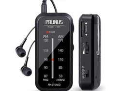 Reproductor de música portátil estéreo GOKOCO Mini Walkman AM/FM con pilas AAA y auriculares.