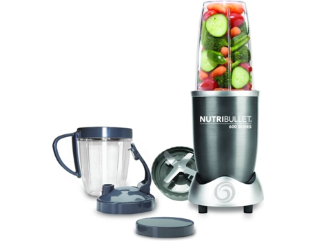 Batidora de Vaso NUTRIBULLET NBR0928M (600 W - 0.7+0.5 L - Gris)