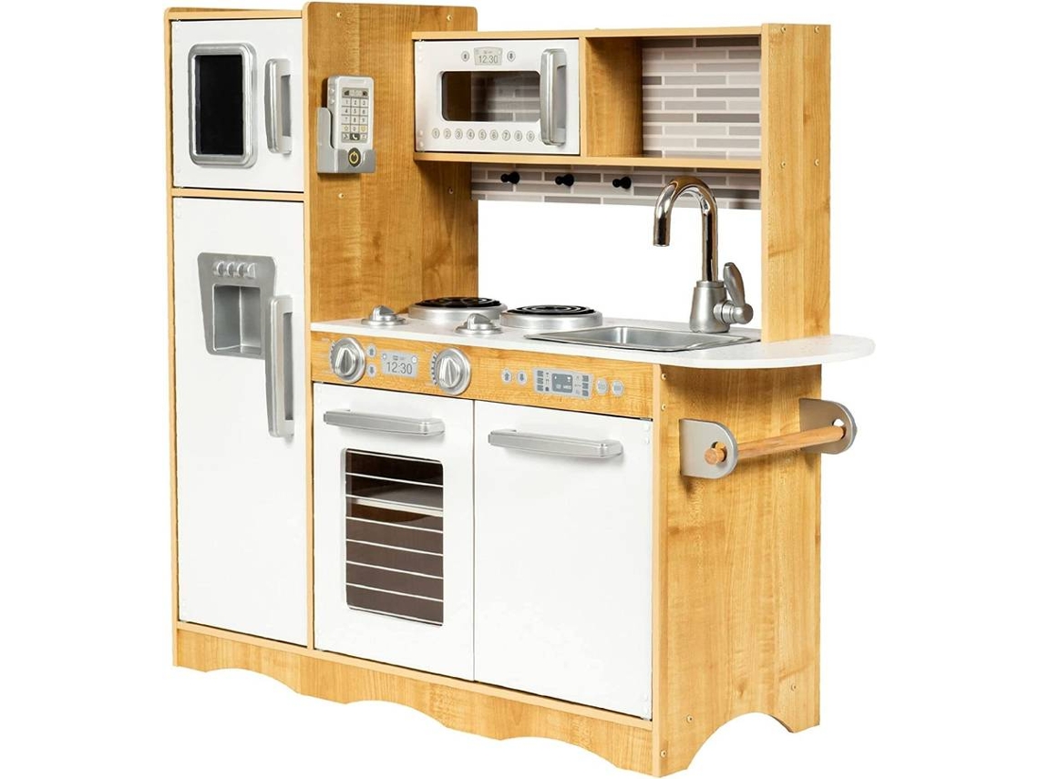 Cocina de Jugar MAMABRUM Baby Toys Play Kitchen Blanco (Edad Mínima: 3 Años - 93 x 30 x 83 cm)