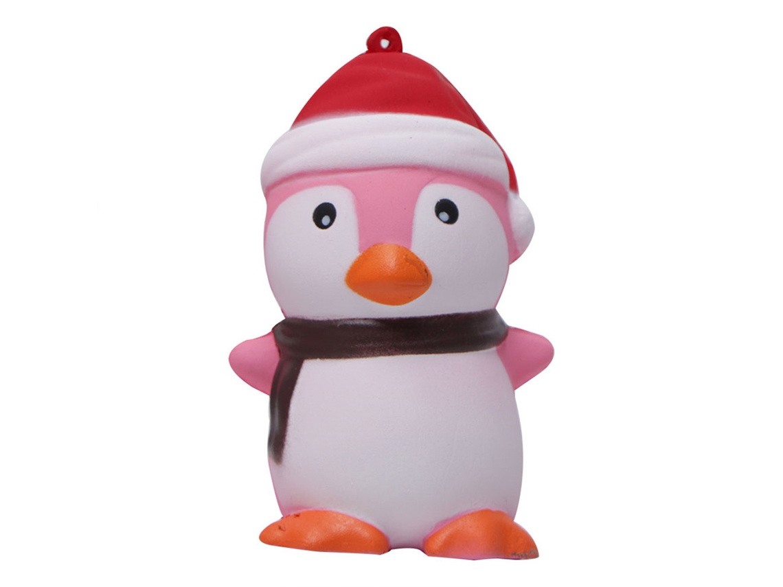 Pingüino De Juguete Navideño Con Gorro Rojo Para Aliviar El Estrés - Regalo Para Niños Y Adultos