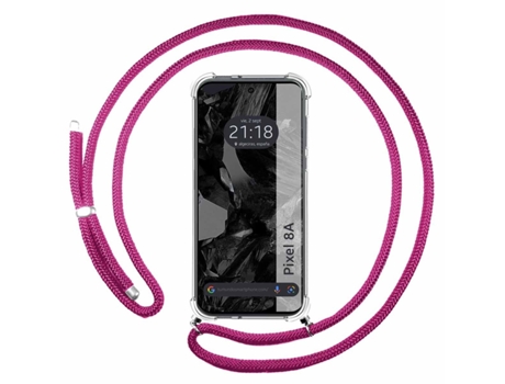 Funda Fucsia para Google Pixel 8A 5G TUMUNDOSMARTPHONE Silicona Rosa