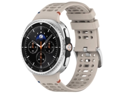 Correa de silicona para Samsung Galaxy Watch 8 / 8 Classic - Orificio transpirable y hebilla plateada