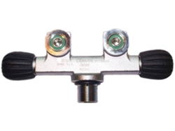 Tornera Para Garrafas de Buceo METALSUB Twin Valve Line M25