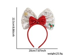 Diadema navideña con cuernos, accesorio navideño brillante, ideal para fiestas, cosplay y uso diario Aeuzwr (Estilo 14)
