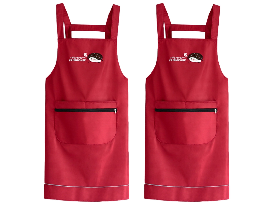 Delantal Con Tirantes Mujer Conjunto De Ropa De Trabajo Impermeable Y Anti-grasa Para Cocina Estilo Japonés