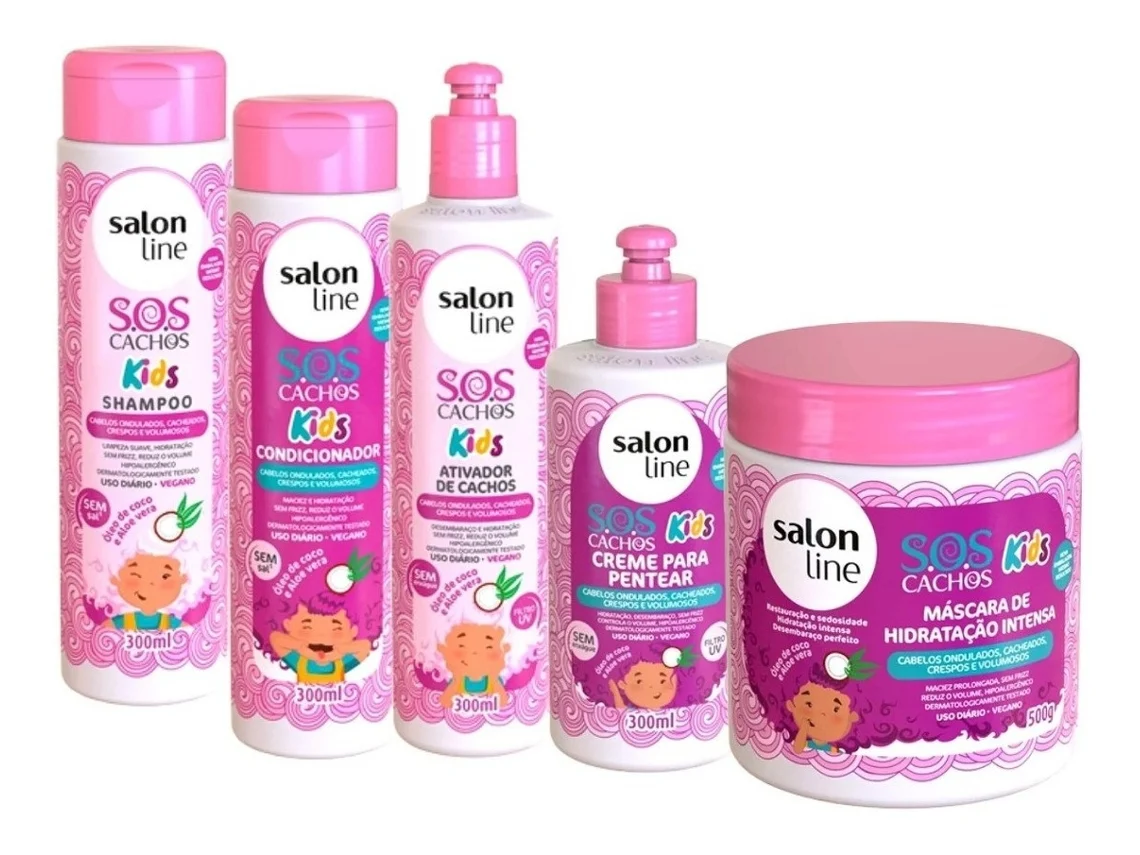 Sos Cachos Kids Kit Línea Infantil 5 Productos SALON LINE
