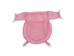 Alfombrilla de baño ajustable, transpirable y antideslizante de malla para bebés recién nacidos - Rosa