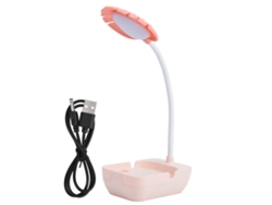 Lámpara de mesa LED para niños con protección ocular, recargable por USB, luz blanca