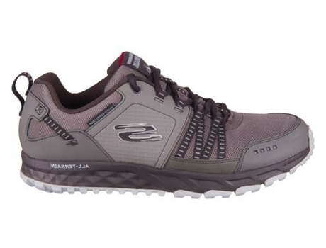 Zapatillas Deportivas SKECHERS (Gris, Morado -Material Sintético, Tejido -45)