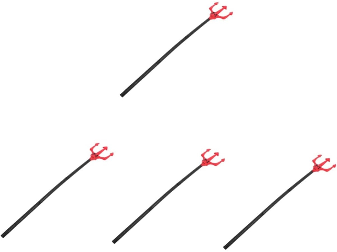 Accesorios De Disfraz De Demonio Con Tridente De 4 Piezas Para Halloween Y Cosplay