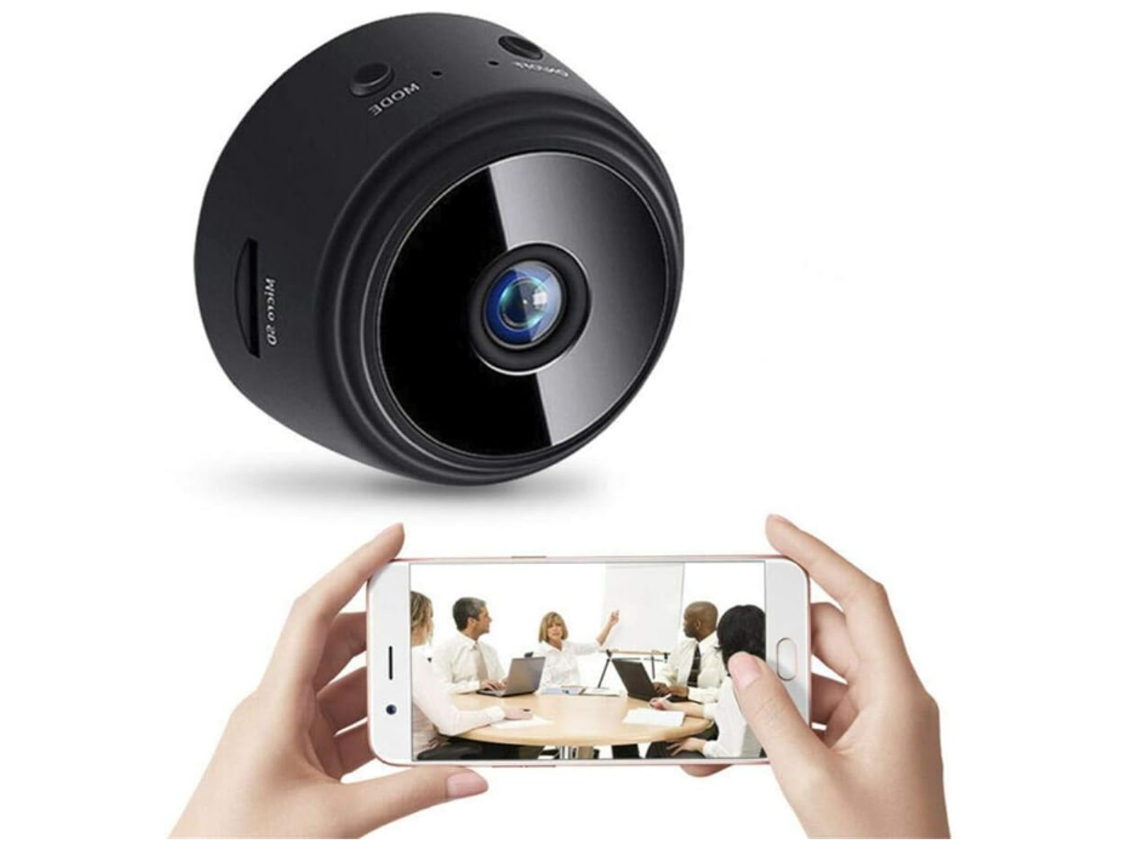 BISBISOUS A9 1080P Full HD Mini cámara inalámbrica con audio y vídeo Monitoreo de seguridad en el hogar Negro