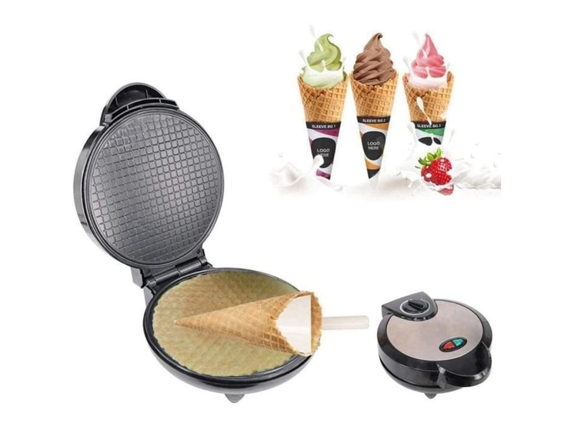 XIAOWEI Máquina para hacer gofres de cono eléctrico Rollos de huevo Cazuela de cono de helado SIN MARCA