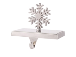 Colgador De Calcetines Navideños De Metal Plateado Es Ideal Para Decorar El Árbol De Navidad Y La Chimenea. Su Diseño Ergonómico Lo Hace Prá