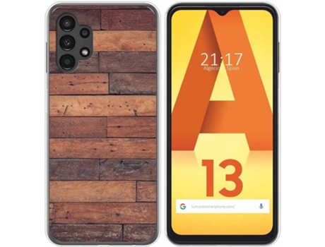 Carcasa para Samsung Galaxy A13 4G TUMUNDOSMARTPHONE Dibujos Madera 03 Multicolor