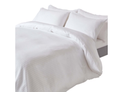 Homescapes White Egyptian Cotton Duvet Cover And Pillowcases 330 Tc, Double