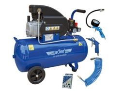 Compresor Adler 50l Ad 2050 50 8bar 230v con kit de accesorios