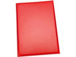 Estuche de piel roja, protector para diplomas y certificados, ideal para la oficina y la escuela.