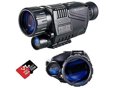 Monocular CHRONUS Visión Nocturna Infrarrojos HD Vision 5X40 Tirar Fotografías y Reproduzir Vídeo Negro