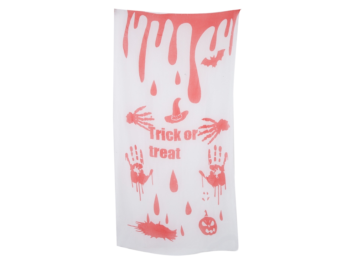 Gasa Ensangrentada Para Puerta, Decoración De Halloween, Reutilizable, Para Casa Embrujada Y Fiesta Zombie.