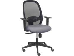 Silla Operativa PYC Cilanco  Gris (Brazos Ajustables - Malla)
