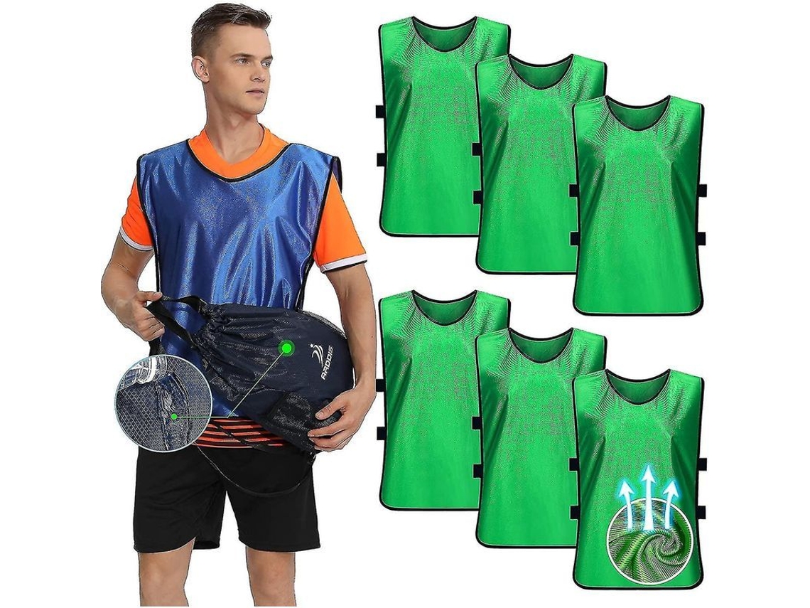 2026-6 Chalecos De Entrenamiento Deportivos Para Fútbol Baloncesto Hockey Adultos Niños Algodón Transpirable Duradero