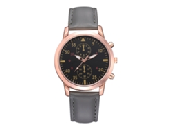Reloj De Pulsera De Cuero Sintético De Moda Para Estudiantes Con Esfera Sencilla Y Movimiento De Cuarzo (menta)