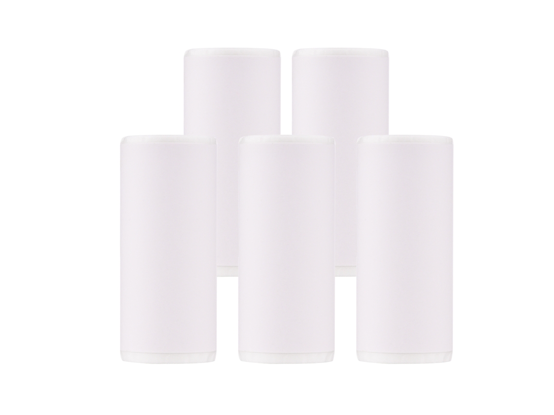 5 Hojas De Papel Adhesivo Térmico Para Etiquetas De 57*25 Mm Para Impresoras De Alta Definición Peripage Pooli Paperang