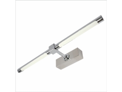 Aplique LED de pared para iluminar cuadros, espejos, murales, 12W, tono de luz neutro 4000K, acabado Cromo brillante . 52cm PAPUQ