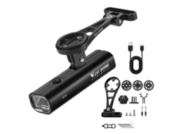 Luces Led Recargables E Impermeables Para Bicicleta, Para Uso Nocturno, Con Soporte Giratorio, 400 Lúmenes, 2000 Mah, Luz Delantera.
