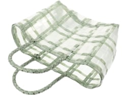 Bolsa De Palha Trançada Transparente Para Mulheres, Bolsa De Ombro Leve E Portátil.