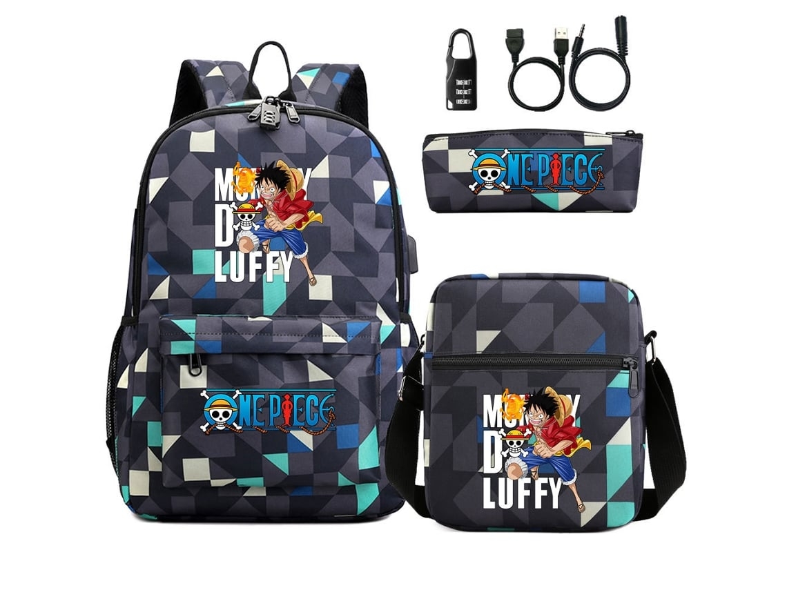 Conjunto De Mochila Integrada De Tres Piezas Con Candado De Combinación.